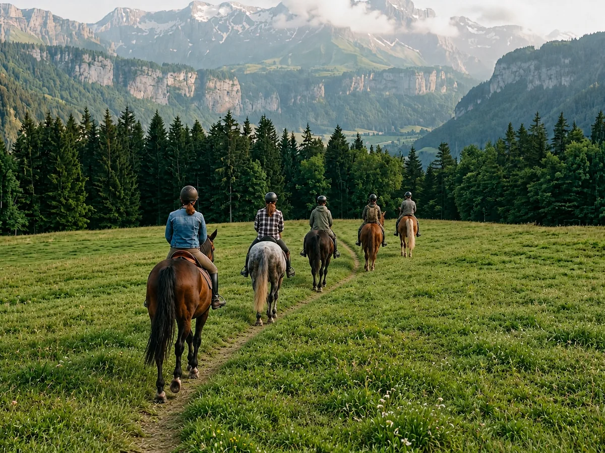 Balade à cheval en Savoie, autour de Coise-Saint-Jean-Pied-Gauthier